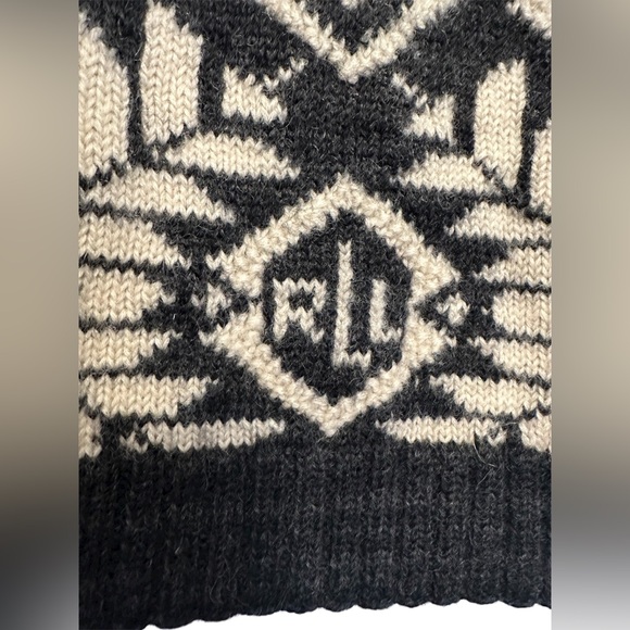 Lauren Ralph Lauren Hand Knit Wool Nordic Snowflake Sweater | Size M - Picture 2 of 6